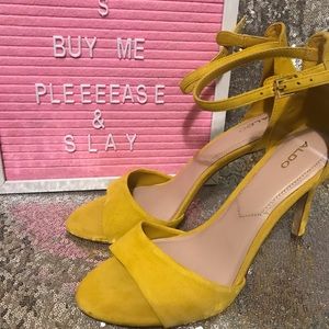 Worster yellow heels -ALDO